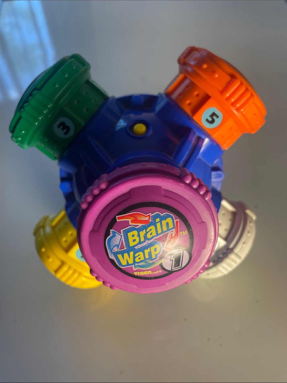 Vintage 1996 Tiger Electronics Brain Warp Handheld Talking Skills Game Works